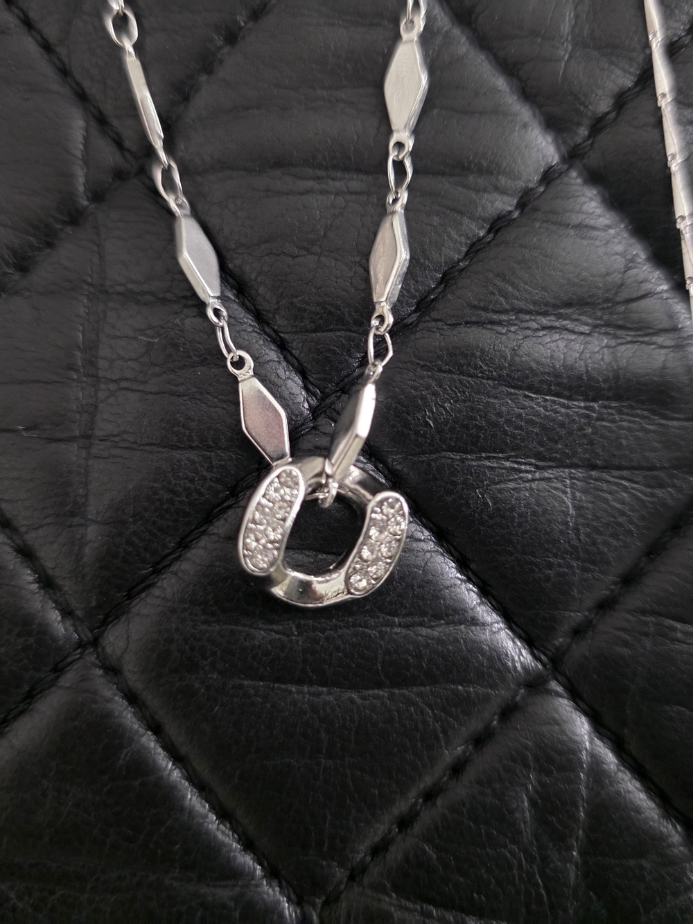 Cuban Link Charm On Diamond Link Chain